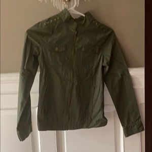 Olive green summer jacket